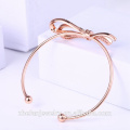 china OEM factory rose gold platted bangle knot shape jewelry